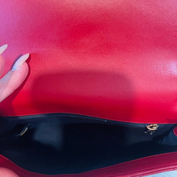 Chanel Small Pyramid CC Flap Bag β Red Lambskin (2015, Made in France) - Picture 9 of 10